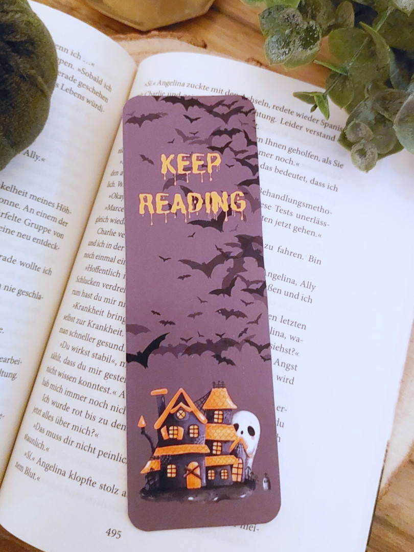 Lesezeichen „Keep reading“